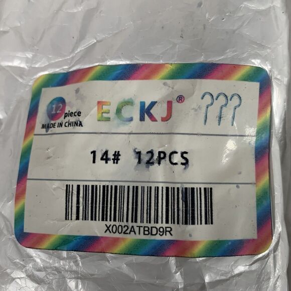 12PCS Blue Color Zinc Plated 3.55 Inch Open Eye Screw Metal Cup Hooks Round End - Picture 10 of 10